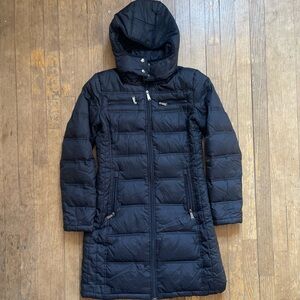 Michael kors down fill puffer coat hooded jacket